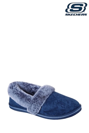 Skechers breathable Blue Cosy Campfire Team Toasty Womens Slippers (U09563) | £42