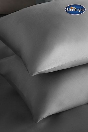 Silentnight Charcoal Grey Pure Cotton Pillowcases (U09716) | £15