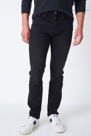 Crew Clothing Company Black Parker Straight Jeans (U09784) | £69