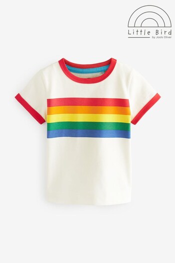 Little Bird by Jools Oliver White Rainbow Rainbow T-Shirt (U09789) | £13 - £14