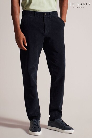 Ted Baker Blue Payet Regular Fit Cord Trousers (U0G679) | £100