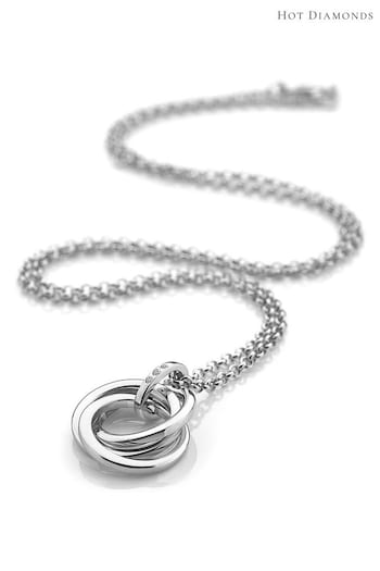 Hot Diamonds Silver Tone Calm Pendant Necklace (U10323) | £95