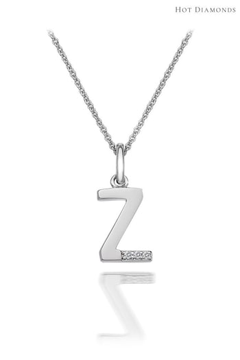 Hot Diamonds Silver Micro Initial Pendant Necklace (U10324) | £40