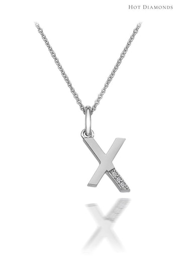 Hot Diamonds Silver Micro Initial Pendant Necklace (U10336) | £40
