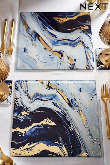 Navy Galaxy Tableware Set of 2 Placemats (U10417) | £30