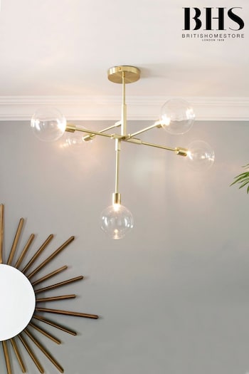 BHS Brass Hennock Ceiling Light (U10545) | £120