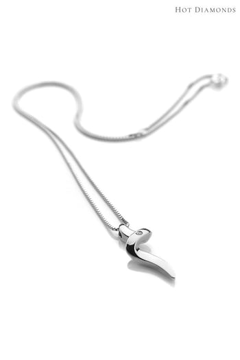 Hot Diamonds Silver Tone Sensual Pendant Necklace (U10886) | £75