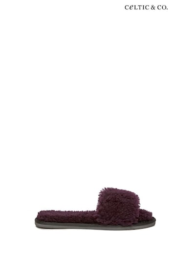 Celtic & Co. Purple Sheepskin Slides (U11213) | £68