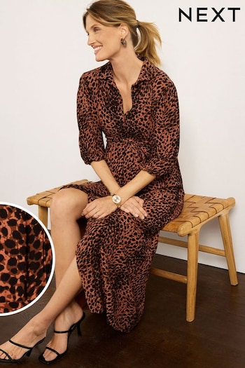 Animal Print Maternity/Nursing Shirt with Dress (U11255) | £50