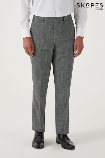 Skopes Barlow Grey Puppytooth Tailored Fit Suit Trousers (U11445) | £59