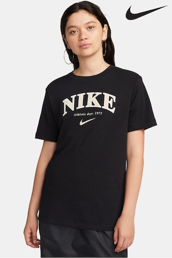 Nike Black Womens Con Sportswear T-Shirt (U11934) | £40