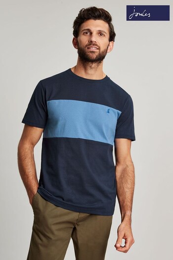 Joules Blue Colourblock T-Shirt (U11944) | £15.95