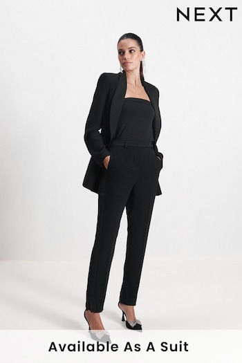 Black Crepe Tailored Slim Trousers Missguided (U11973) | £44