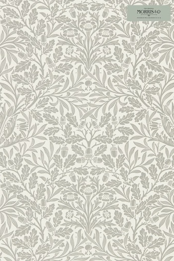 Morris & Co. Grey Pure Acorn Wallpaper Wallpaper (U12037) | £111