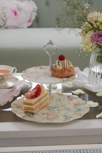 Shabby Chic by Rachel Ashwell® Blue Floral Cake Stand Fine China (U12086) | £26