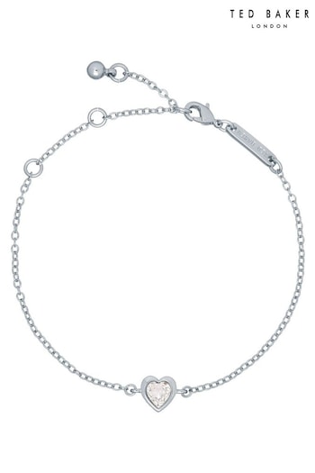Ted Baker HANSAA: Gold Crystal Heart Adjustable Bracelet For Women (U12189) | £30