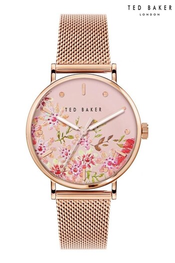 Ted Baker Ladies Pink PHYLIPA RETRO Watch (U12216) | £140