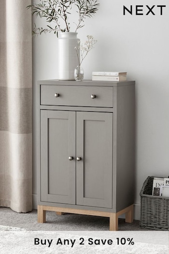 Dove Grey Malvern Oak Effect Space Saving Sideboard (U12242) | £175