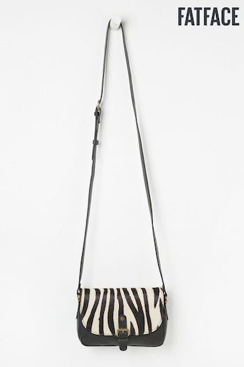 FatFace Black Zebra Stripe Pixie Bag (U12272) | £59