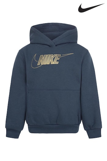 Nike Green/Gold Little Kids Club Fleece Shine Hoodie (U12386) | £35