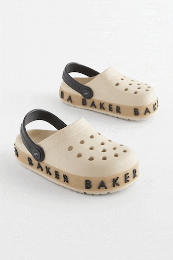 Baker by Ted Baker Boys Stone Light Up Clogs with Ankle Strap (U12459) | £26