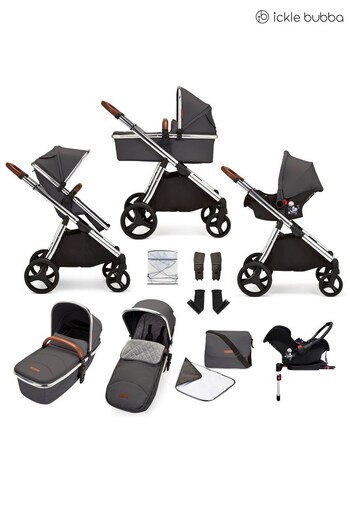 Ickle Bubba Grey Eclipse Travel System with Galaxy Car Seat and Isofix Base (U12509) | £700