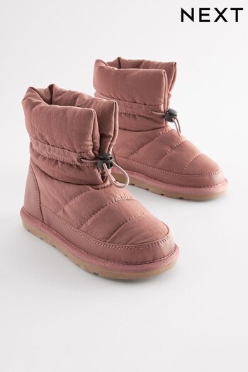 Pink Water Resistant Warm Lined Snow Boots (U12523) | £32 - £39