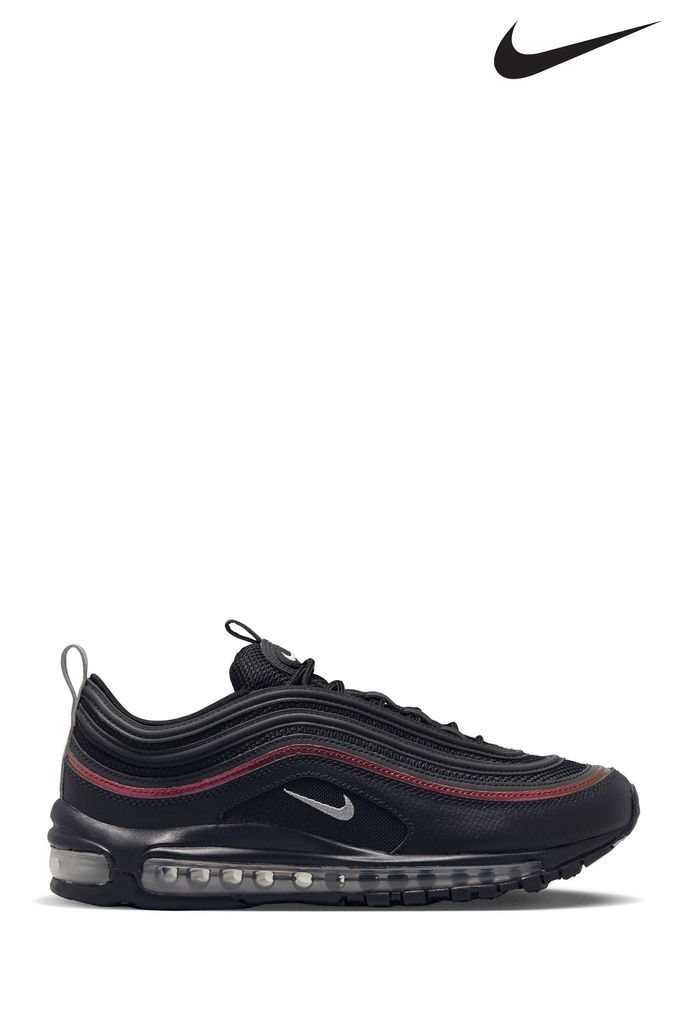 Black and white deals striped air max 97