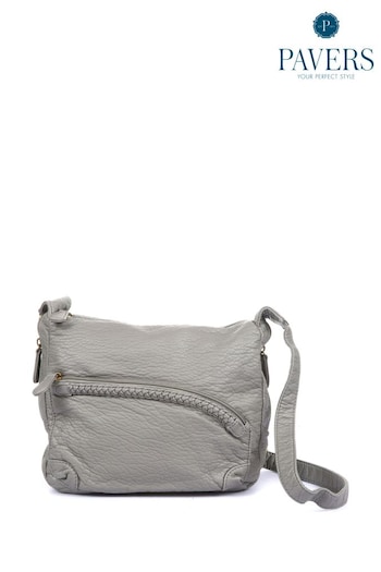 Pavers Grey Adjustable Strap Cross-Body Bag (U12829) | £29.99