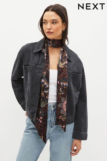 Floral Animal Skinny Scarf (U12851) | £14