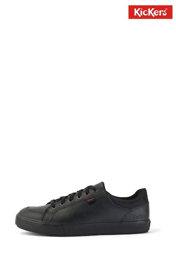 Kickers Black Tovni Lo Padded Leather Trainers (U13089) | £62