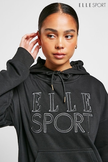 ELLE Black Sport Overhead Hoodie (U13112) | £25