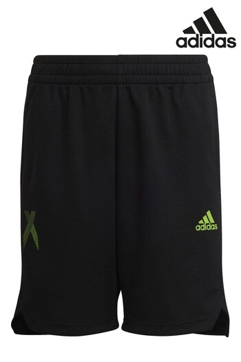 adidas Black Football-InspiX Junior Shorts haute (U13342) | £20