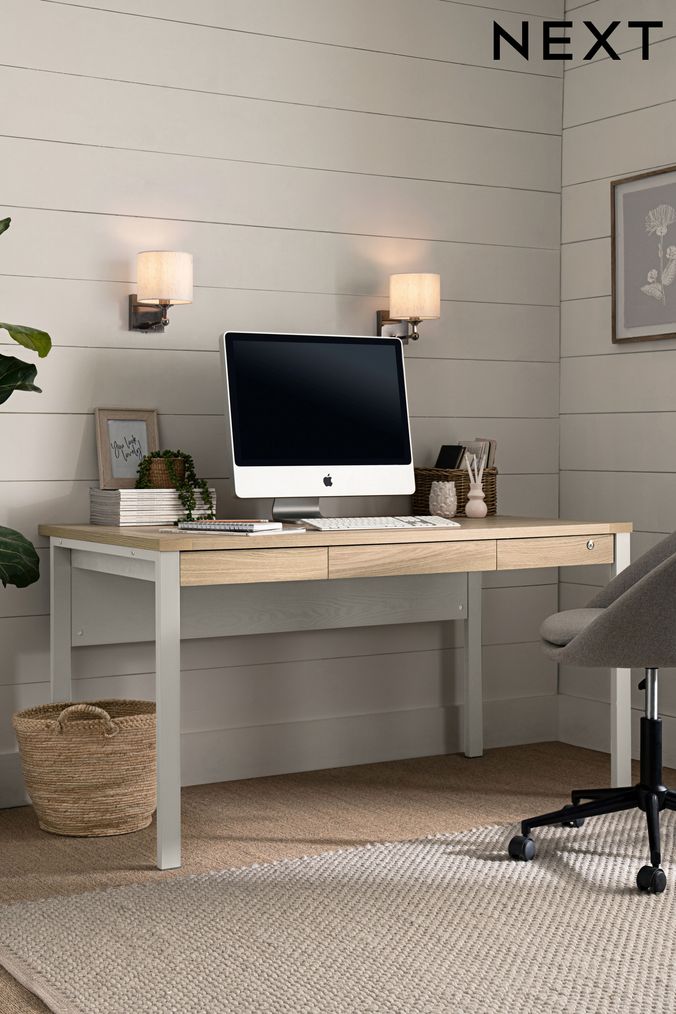Grey Desks Computer Office Desks Next UK