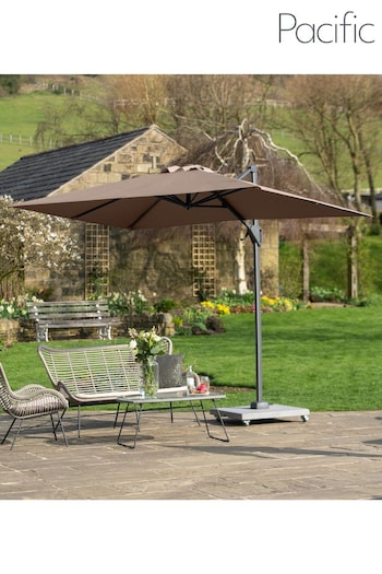 Pacific Brown Garden Voyager T1 3m x 2m Oblong Parasol (U13538) | £295