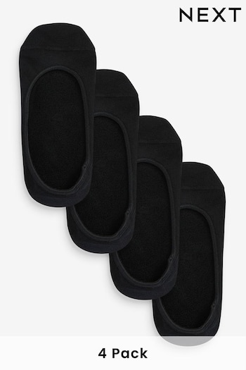 Black Cushion Sole Footsies 4 Pack (U13718) | £10