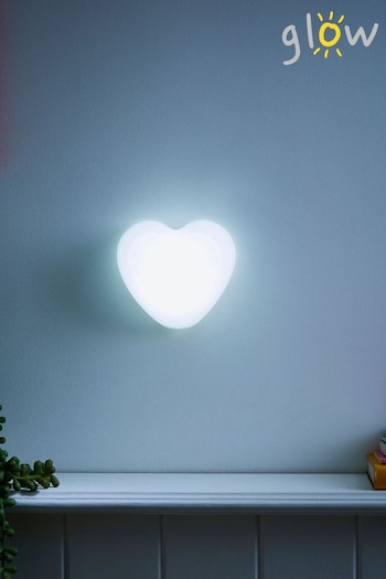 glow White Heart Night Light (U13806) | £15