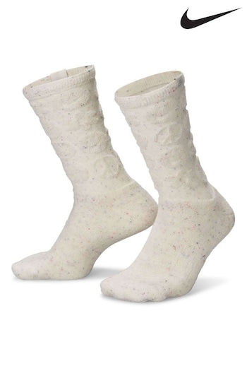 Nike White Everyday Plus Cushioned Crew Socks 1 Pair (U13858) | £18