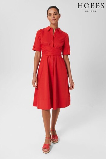 Hobbs Red Tarianna Dress (U13910) | £139