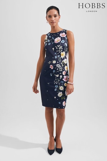 Hobbs Blue Moira Dress (U13920) | £149