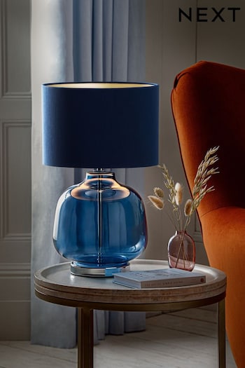 Blue Connor Medium Table Lamp (U14131) | £50