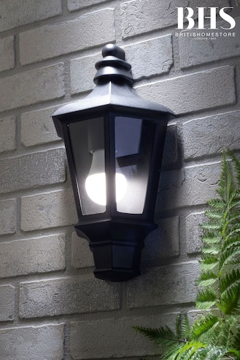 BHS Black Persei Half Lantern Outdoor Light (U14638) | £25