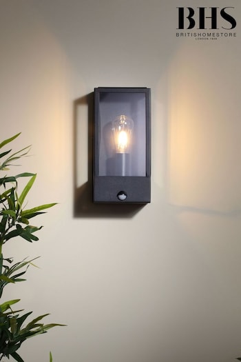 BHS Black Minerva Wall Lantern Outdoor Light (U14641) | £60