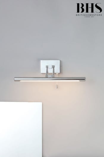 BHS Silver Chai Mirror and Picture Bathroom Wall Light (U14704) | £55
