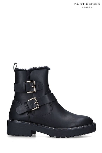 KG Kurt Geiger Black Vegan Trixie Warm Boots (U14788) | £149
