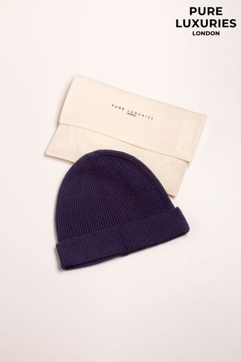Pure Luxuries London Grizedale Cashmere & Merino Wool Beanie Hat (U15222) | £39