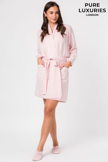 Pure Luxuries London Hallbeck Cashmere & Merino Wool Dressing Gown (U15245) | £165