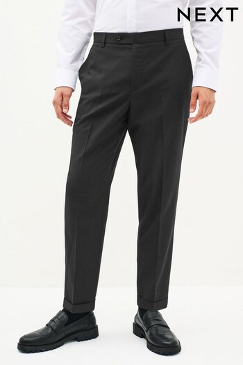 Black Wide Leg Stretch Smart n22 Trousers (U15603) | £24