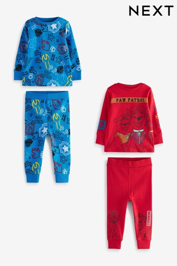 PAW Patrol Red/Blue 2 Pack Pyjamas (9mths-8yrs) (U15690) | £25 - £31