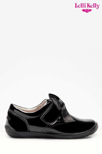 Lelli Kelly Elizebeth Black Bow Shoes (U16445) | £57